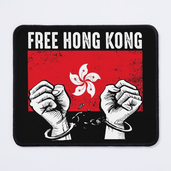Item preview, Hong Kong Free Message with Distressed Flag Freedom Protest designed and sold by NUMAcreations.