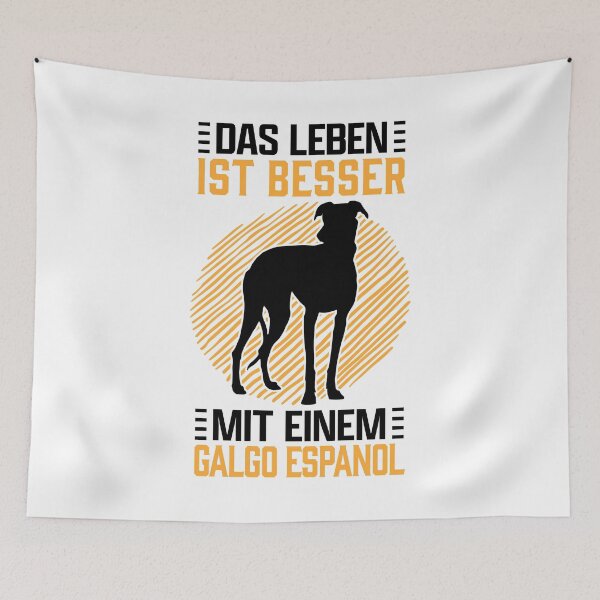 Item preview, Living with Galgo Espanol Spanish Greyhound designed and sold by madgrfx.