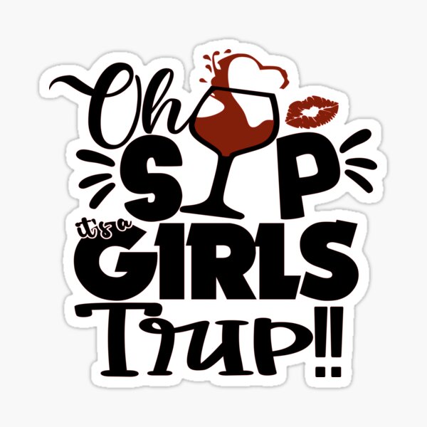 Custom Stickers - Greeting Cards: Girl's Trip