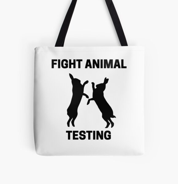 fight animal testing minimal black and white