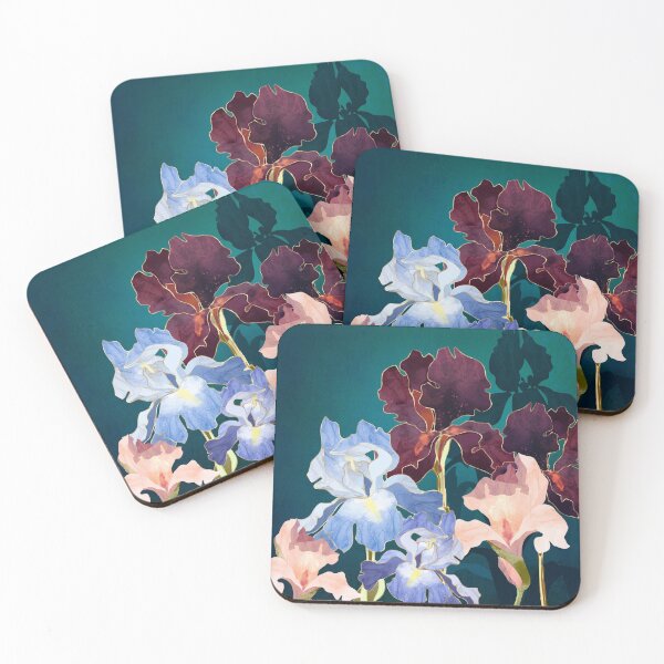 Handcrafted Diamond Dotz Coasters -8 Flowers- Non slip -Great Christmas  Gifts!