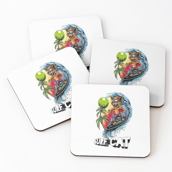 Item preview, Surf cat design, cat design, surf design designed and sold by ISMAILNAITDAOUD.