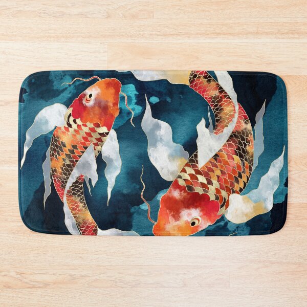 Metallic Koi Bath Mat