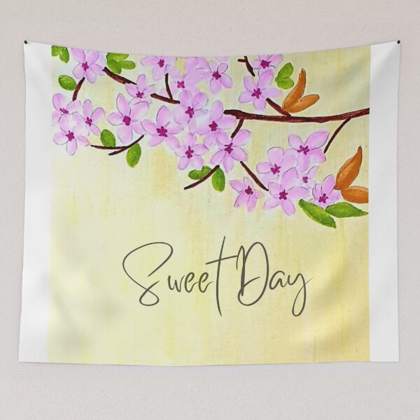 Item preview, A Cherry Blossom Branch With Cute Quote designed and sold by YuviMK.