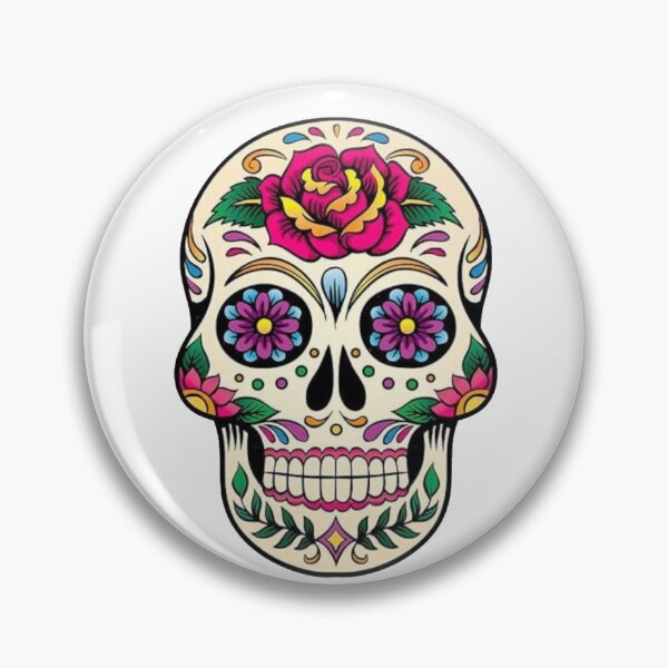 Item preview, Flowered Sugar Skull designed and sold by RedbubbleME.