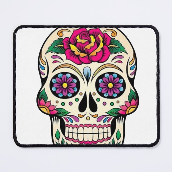 Item preview, Flowered Sugar Skull designed and sold by RedbubbleME.