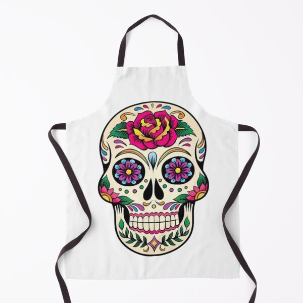 Item preview, Flowered Sugar Skull designed and sold by RedbubbleME.