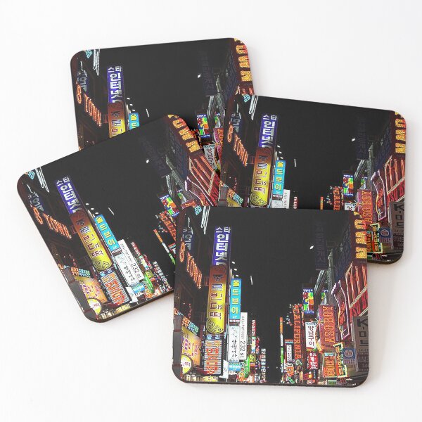 Item preview, Seoul South Korea cityscape. Seoul nightscape, Neon Lights,  designed and sold by Nostrathomas66.
