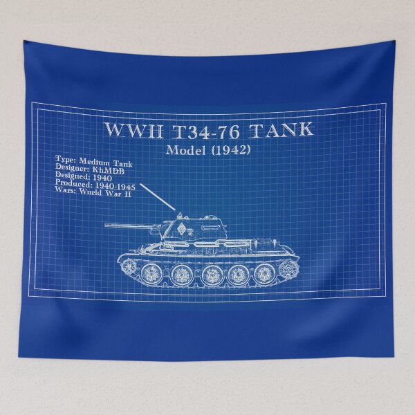 Item preview, Blueprints Soviet Tank World War 2 designed and sold by Blok45.