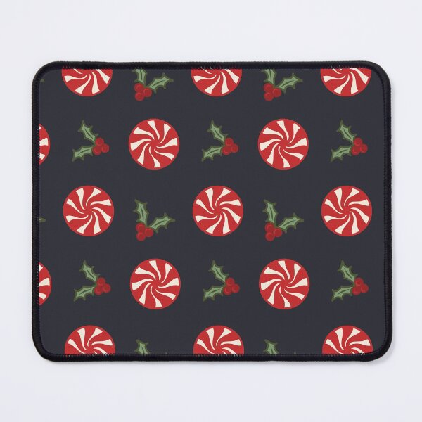Item preview, Retro Christmas Peppermint Candy Holly Berry Vintage Aesthetic Pattern designed and sold by retroyule.