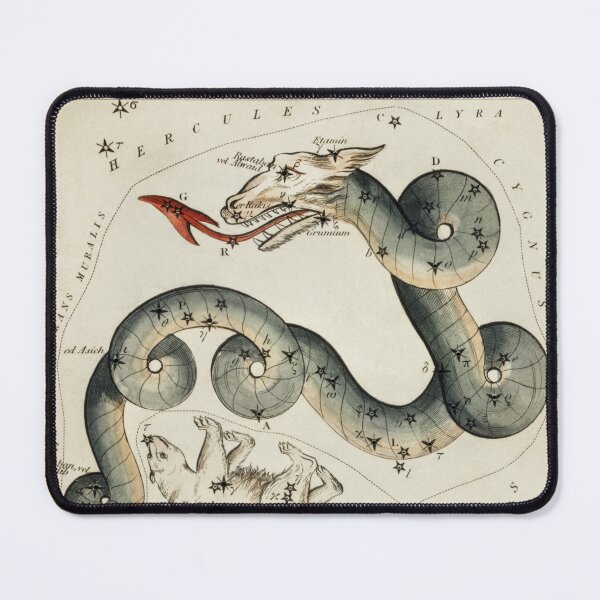 Item preview, Astronomical chart illustration of the Draco and the Ursa designed and sold by LazyOracle.