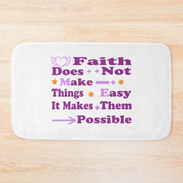 Item preview, Faith Does Not Make Things Easy It Makes Them Possible Inspirational Design designed and sold by JustBeeAwesome.