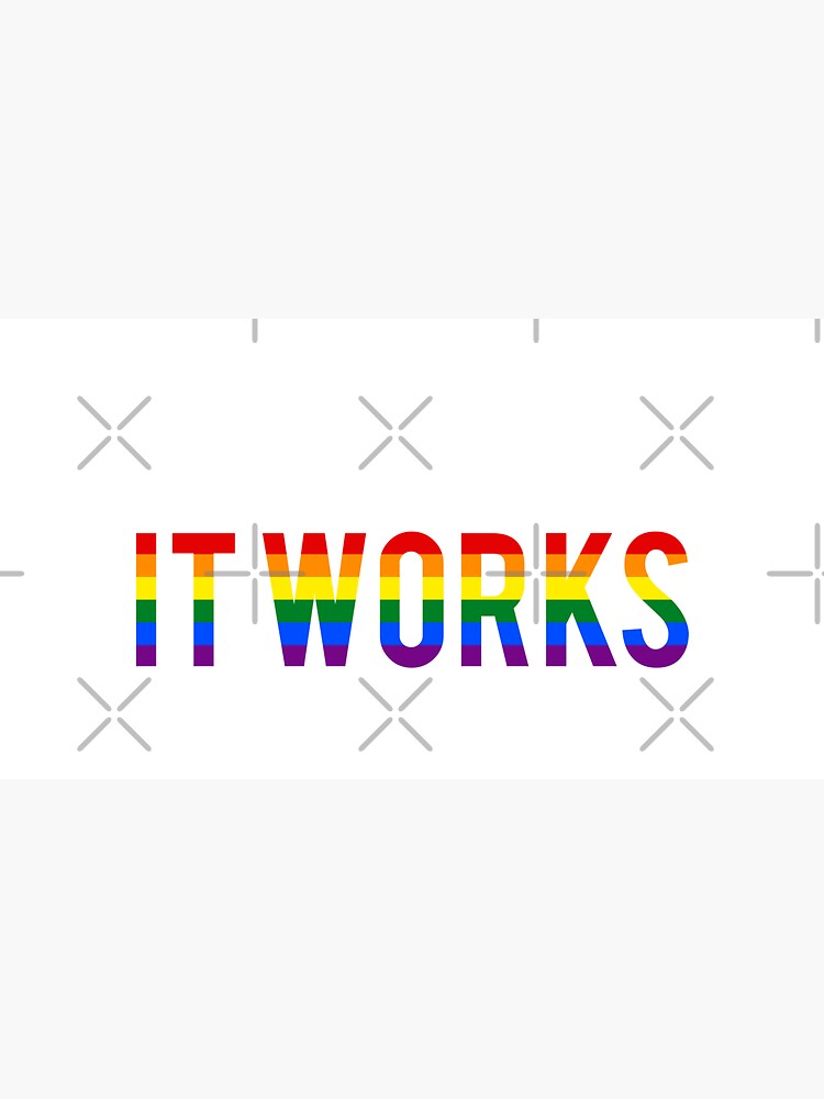 It works on my machine - Rainbow LGBT Pride Developer Design W by geeksta