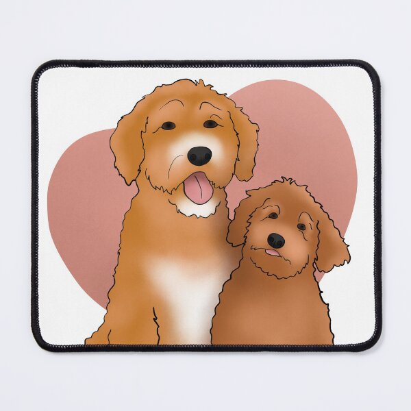 Item preview, Bailey and Rose with heart @baileyourlabradoodle designed and sold by sarahlcreative.