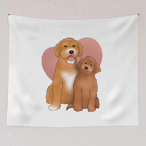Item preview, Bailey and Rose with heart @baileyourlabradoodle designed and sold by sarahlcreative.