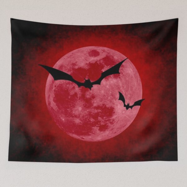 Item preview, Blood Moon with bats designed and sold by MarMar2004.
