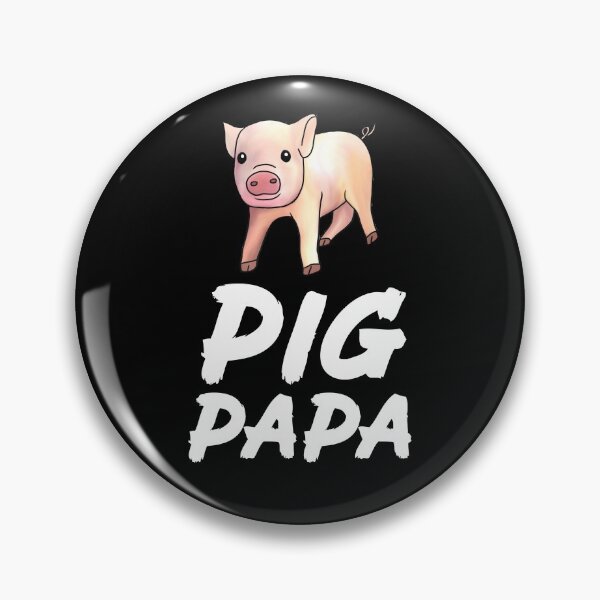 Item preview, White Pig Papa Cute Pig designed and sold by Mochi-Merch.