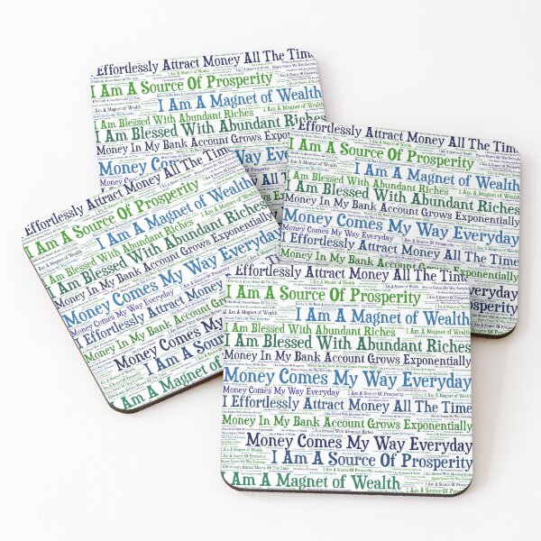 Item preview, LoA Wealth Visualization: Blue and Green Prosperity Affirmations designed and sold by frankie5368.