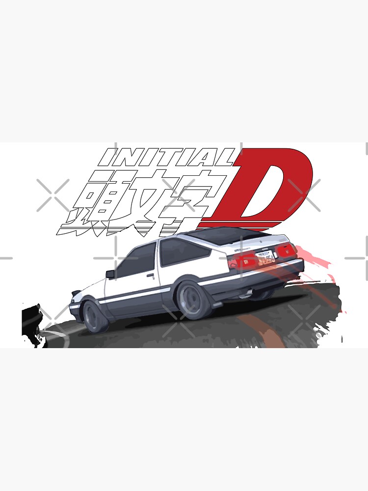 Initial D (Manga) - Takumi Fujiwara & AE86 Double Wall Water Bottle