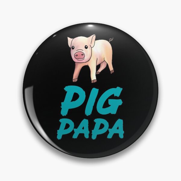 Item preview, Blue Pig Papa Cute Pig  designed and sold by Mochi-Merch.
