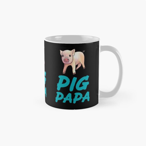 Item preview, Blue Pig Papa Cute Pig  designed and sold by Mochi-Merch.