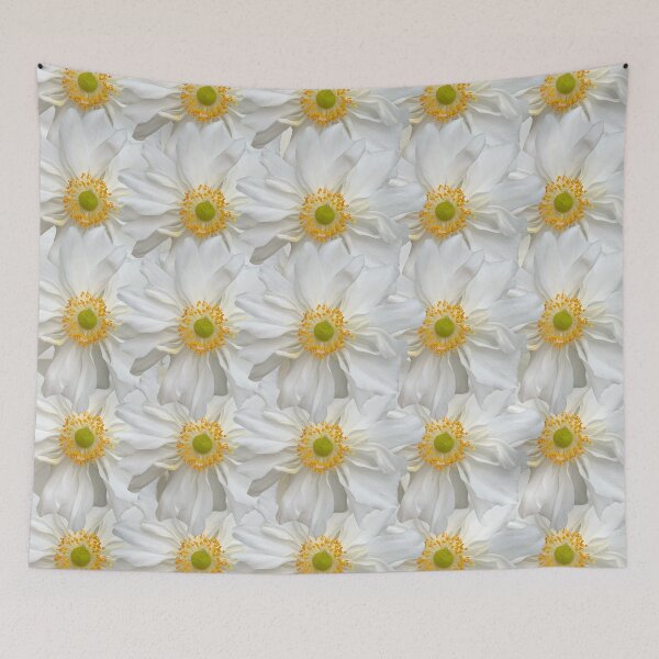 Item preview, White Anemone Flower Still Life Floral Photography designed and sold by CottoVerdi.