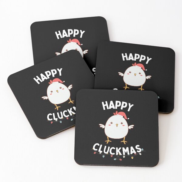 Item preview, Happy Christmas, or Cluckmas, for Chicken Lovers designed and sold by Brimwood.