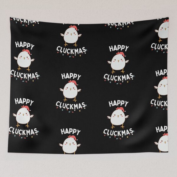 Item preview, Happy Christmas, or Cluckmas, for Chicken Lovers designed and sold by Brimwood.
