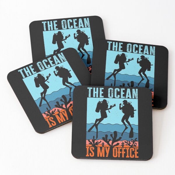 Item preview, Funny Scuba Diving Quote, The Ocean Is My Office, Gift for diver designed and sold by AS-Shirts.