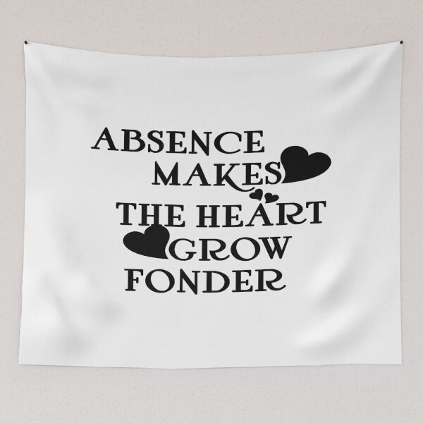 Item preview, Absence makes the heart grow fonder: Classic t-shirt designed and sold by ZinebShop ★★★★★.
