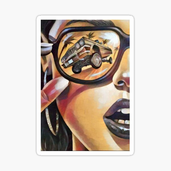 Watching Lowrider Sticker