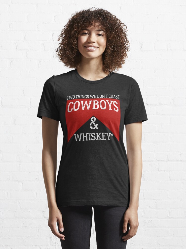 : Two Things We Don't Chase Cowboys And Tequila Rodeo Retro T- Shirt : Clothing, Shoes & Jewelry