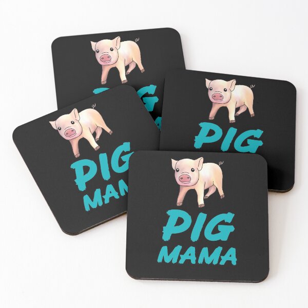 Item preview, Blue Pig Mama Cute Pig  designed and sold by Mochi-Merch.