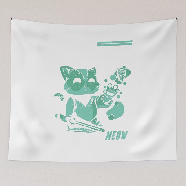 Item preview, cat wars meow halloween designed and sold by TRIBExSPACE.