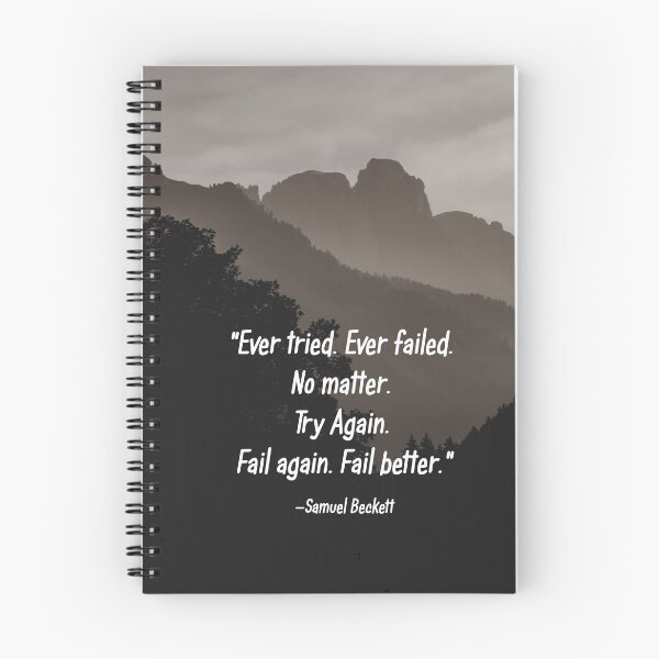 Item preview, Try Again Fail Again Beckett Quote designed and sold by nbrandsberg.