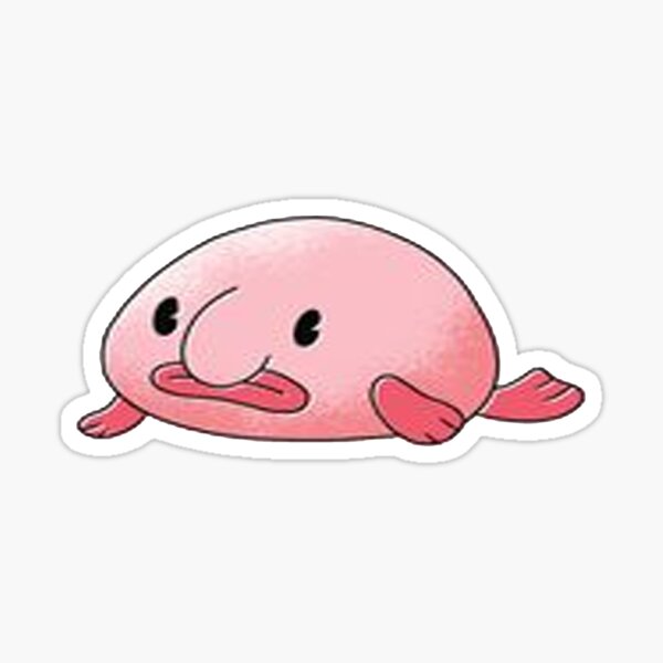 Blob Fish Sticker for Sale by SillyFun