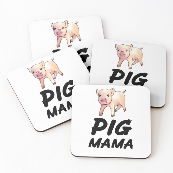 Item preview, Pig Mama Cute Pig White designed and sold by Mochi-Merch.