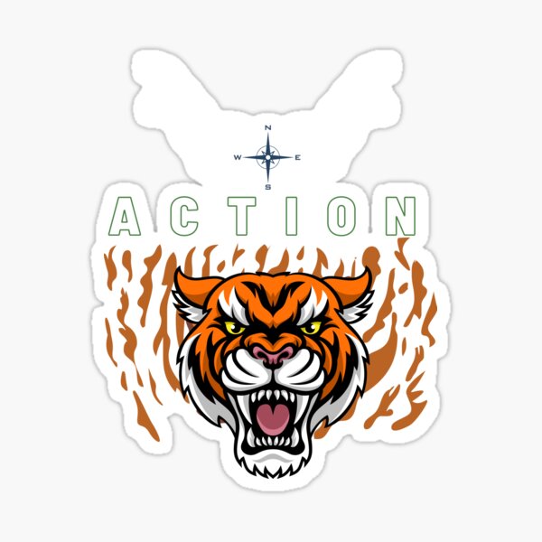 power of tigers Sticker