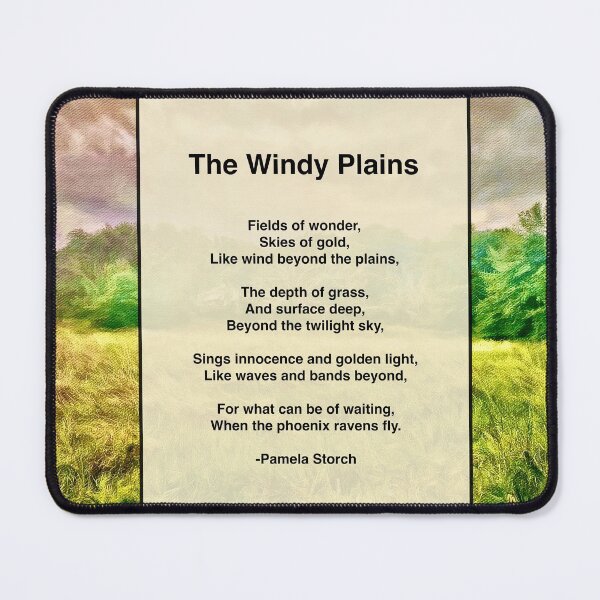 Item preview, The Windy Plains Poem designed and sold by Pamela Storch.