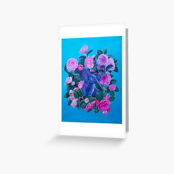 "Baby in Camellies" Greeting Card