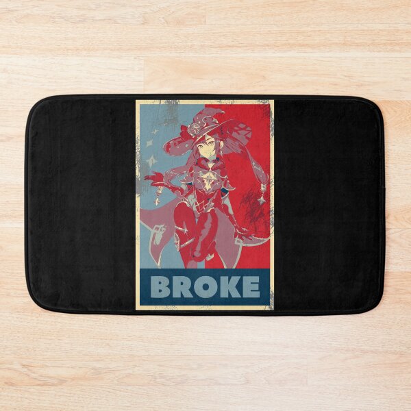Item preview, Mona Genshin Impact Broke - Distressed Vintage Hope Style Colours designed and sold by GingerCatGifts.