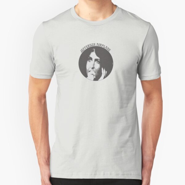 Jefferson Airplane (Grace Slick) Slim Fit T-Shirt