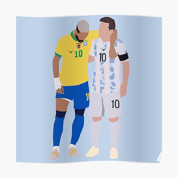 Neymar football jersey Poster for Sale by Justtrendytees