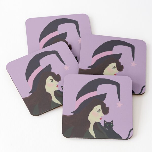 Item preview, Witch & black cat designed and sold by LisaEnchanted.