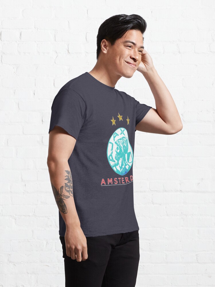 Azurblaues altes Logo von Ajax T-Shirt