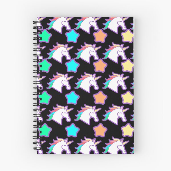 Item preview, Unicorns and stars pattern black designed and sold by pantarheiarts.