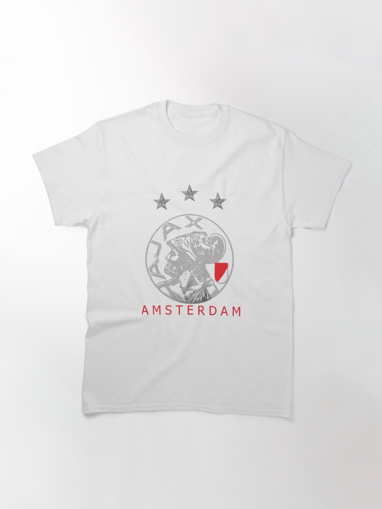 Schwarz weiß und rot Ajax Amsterdam T-Shirt