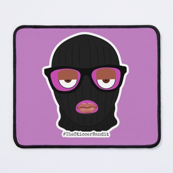 Item preview, Black Face (but pink on the inside. designed and sold by STICCERBANDIT.