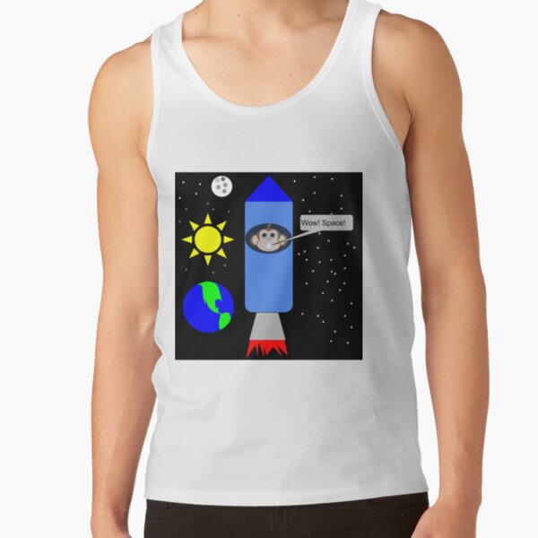 A Fun Space Monkey Tank Top