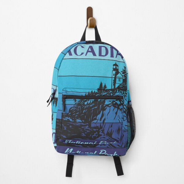 Item preview, Acadia National Park Blue Retro Sunset designed and sold by JordanHolmes.